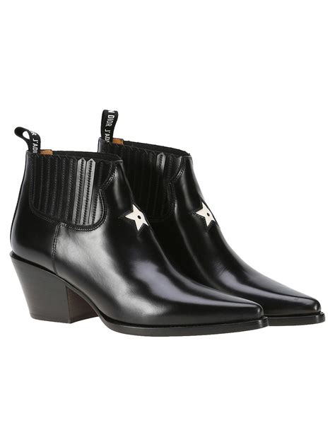 dior star leather boot.